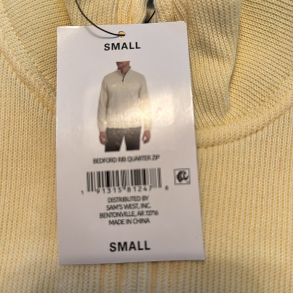 BRAND NEW MENS BEDFORD RIB QUARTER ZIP - Picture 2 of 3